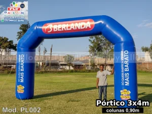 pórtico inflável promocional berlanda